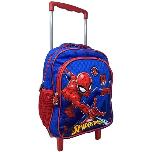 Zaino asilo trolley Spiderman, Marvel, borsa per la scuola con ma